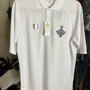 NHL LA Kings - Men’s Antigua white polo logo shirt Size: S ***NWT***